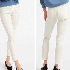 EVERLANE NWT MID-RISE SKINNY CREAM BONE 24 TALL